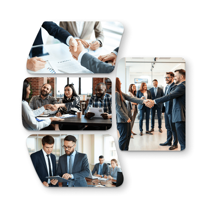 Business people shaking hands