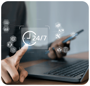 24/7 Support visualization